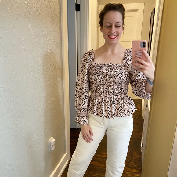 Who What Wear, Smocked, Peplum Top! - Picture 2 of 6